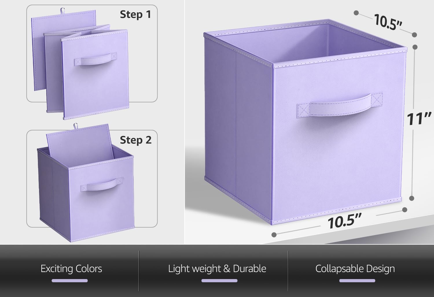 Sorbus multi-colored storage bins brighten rooms while tidying toys.