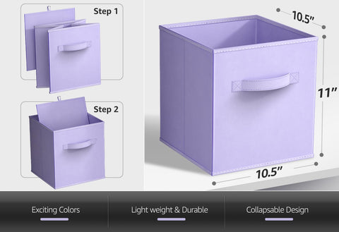 Sorbus multi-colored storage bins brighten rooms while tidying toys.