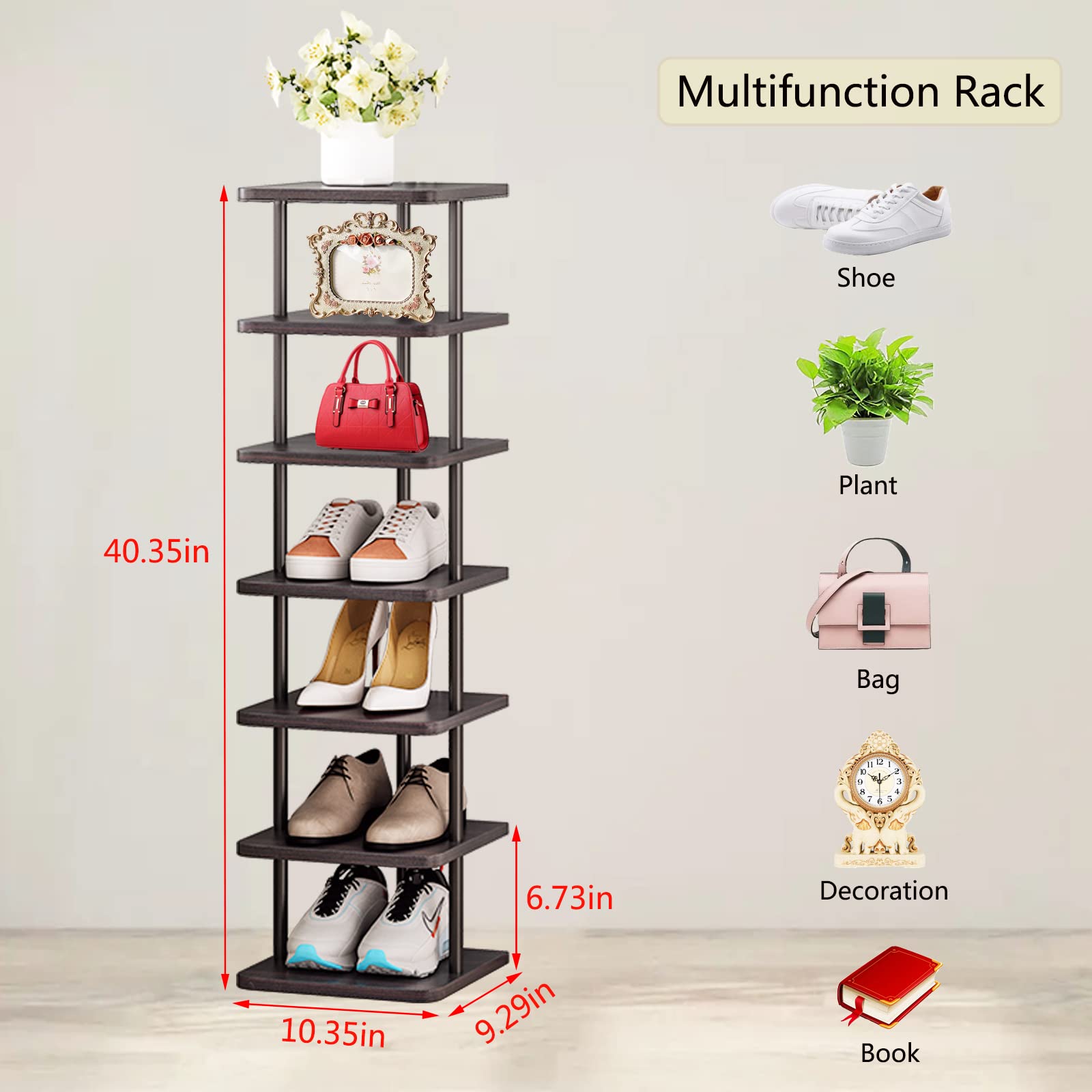 SORCEDAS versatile design doubles as storage or display for books and decor.