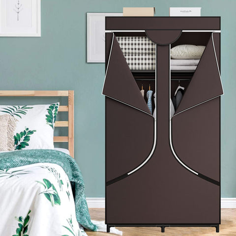 SORCEDAS metal-frame closet highlighting high bearing capacity for heavy garments