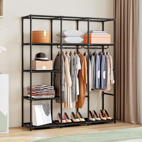 SORCEDAS wardrobe two hanging rods ideal for coats and dresses
