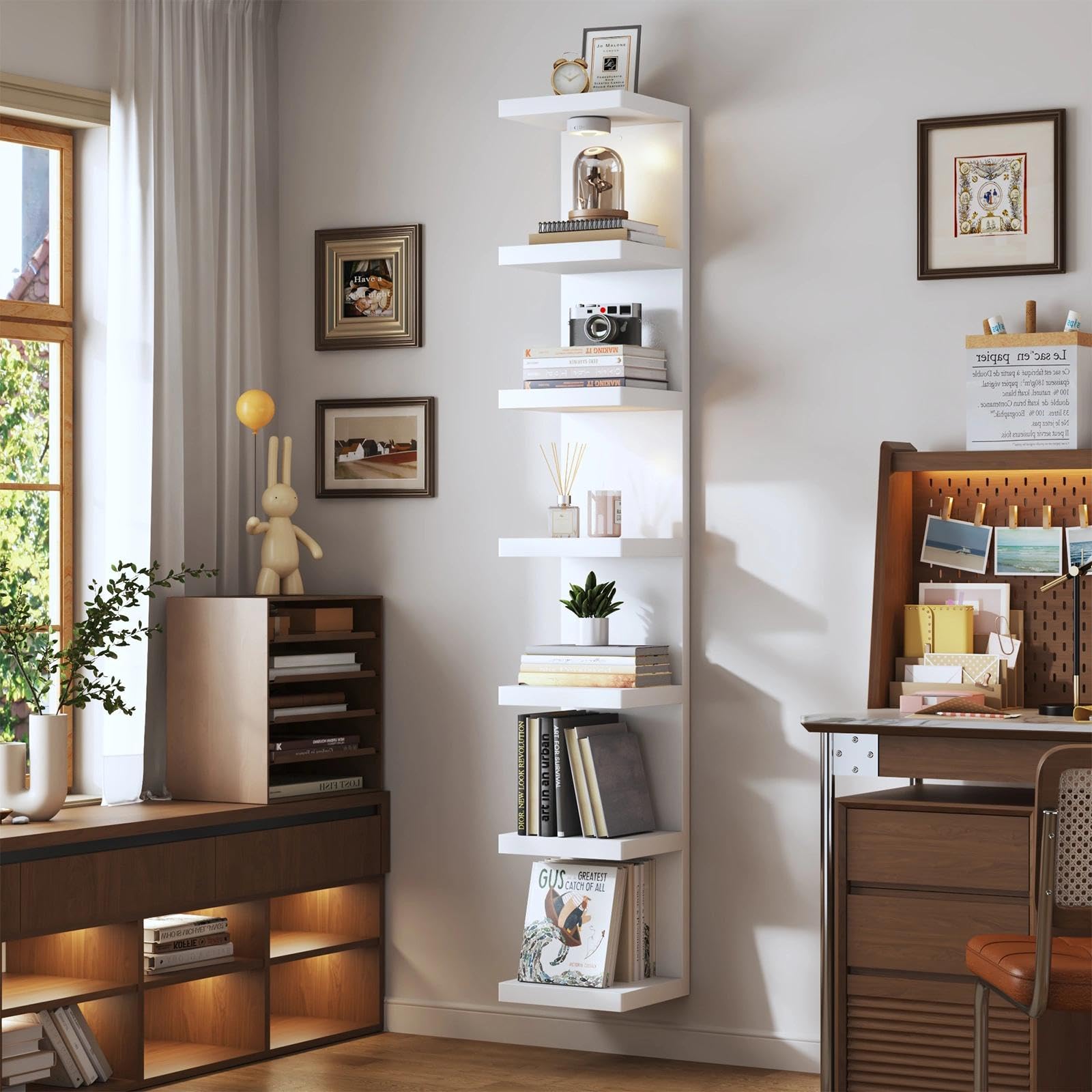 Sortique wall shelf installation kit and hardware for quick setup.
