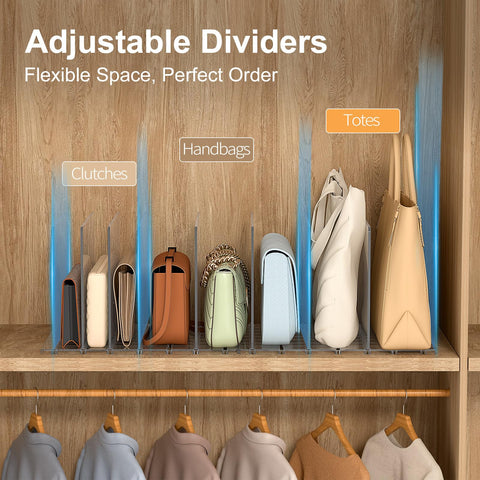 SortNStore-closet-organizer-flexible-configuration adapts to different bag sizes