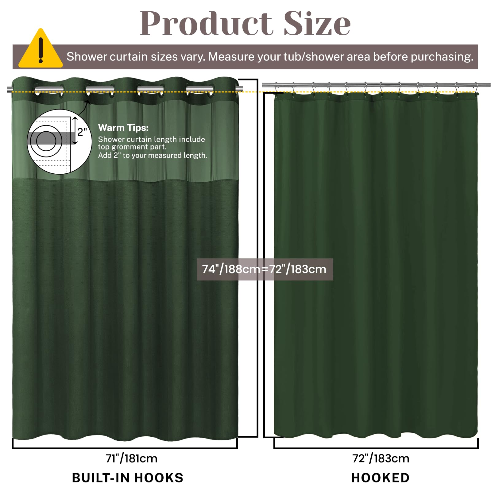 SORTTO Waterproof inner liner helps protect bathroom surfaces.