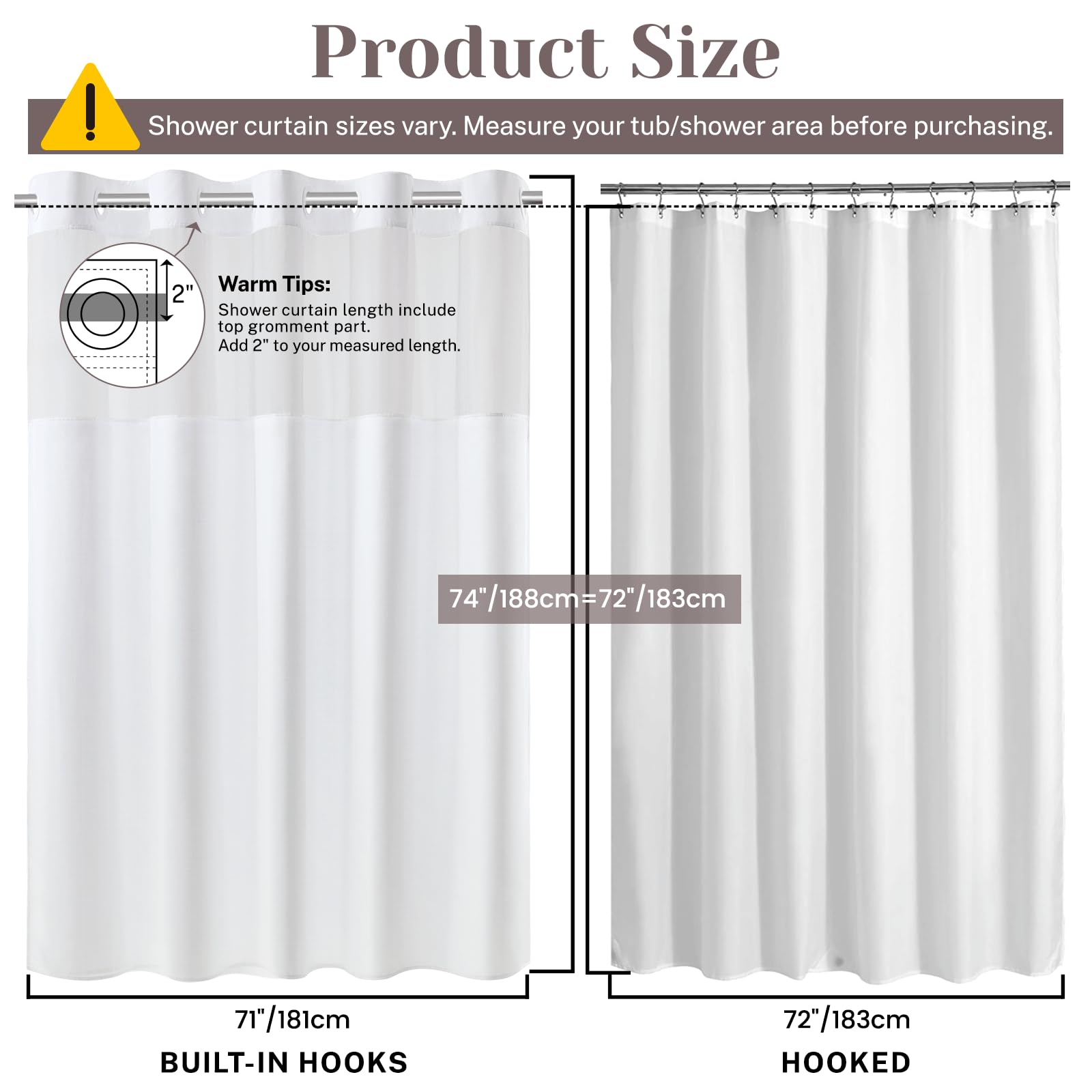 SORTTO waterproof inner liner paired with breathable outer curtain for versatility.