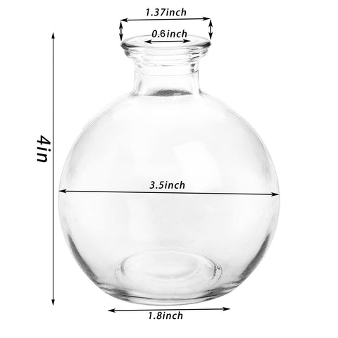 SOUJOY 12-pack mini vases for cohesive, low-profile centerpieces