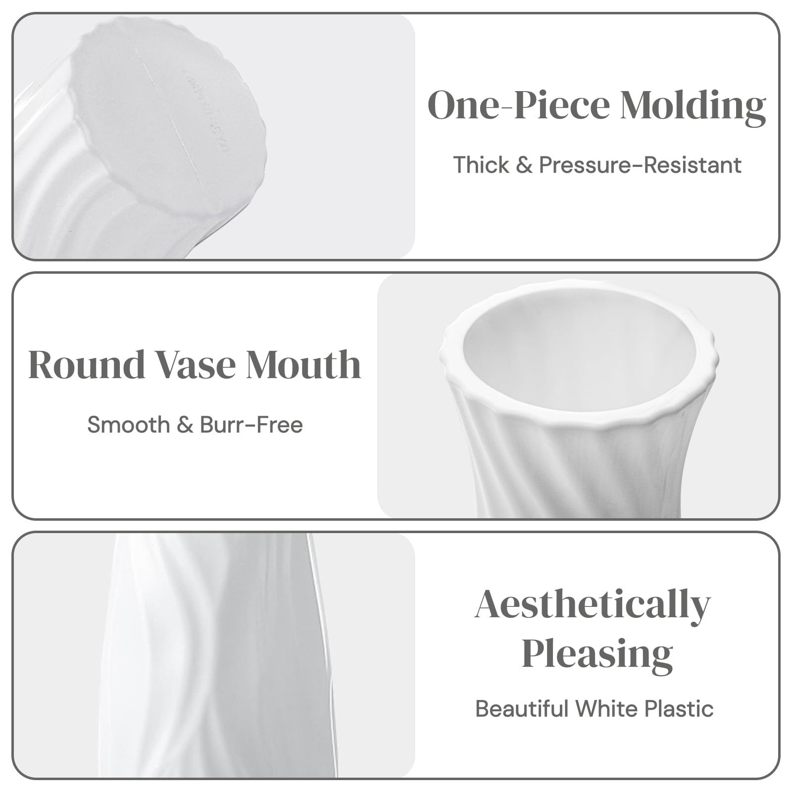 SOUJOY broken-resistant vases prevent shards during busy events.