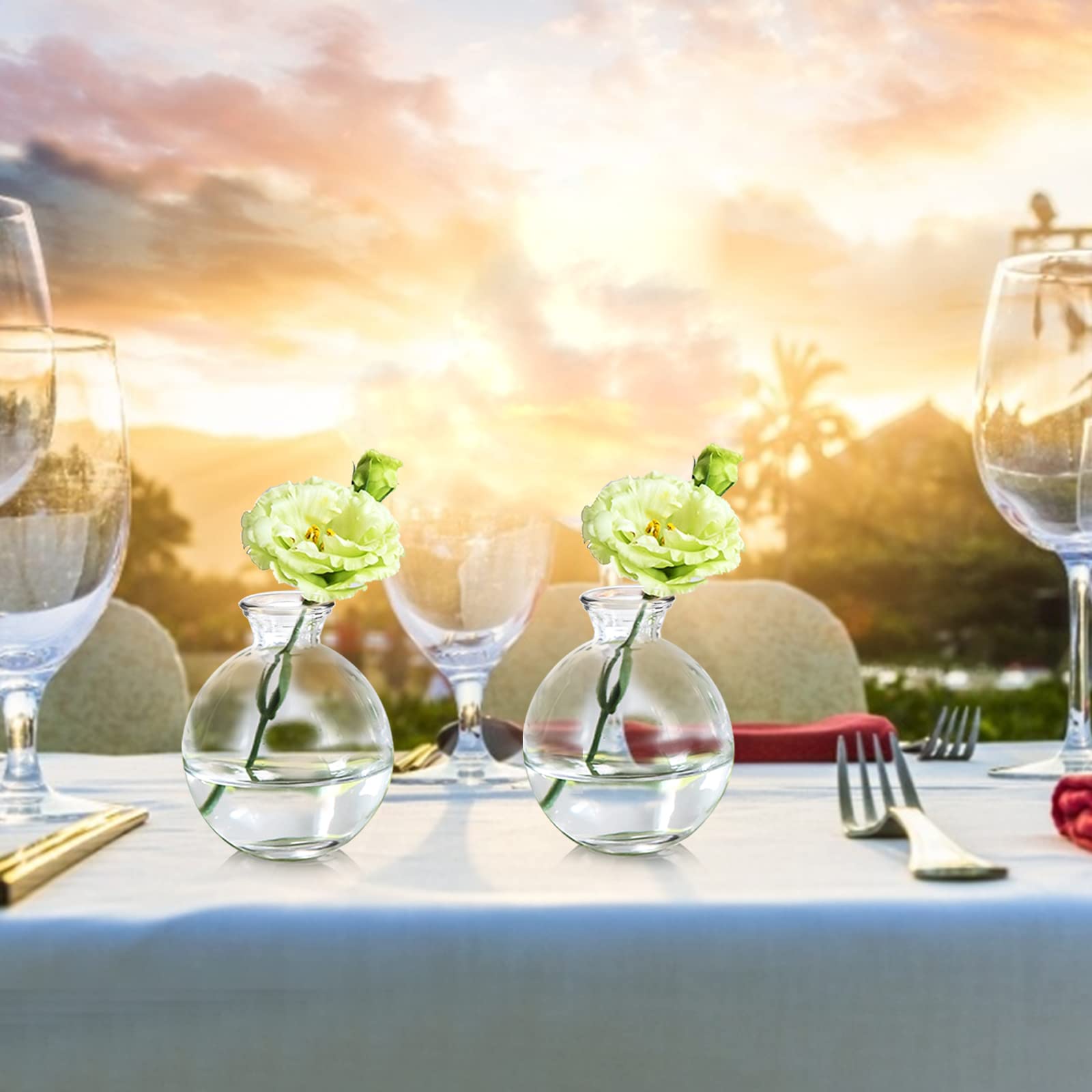 SOUJOY dining table centerpiece vase for intimate dinner party setups