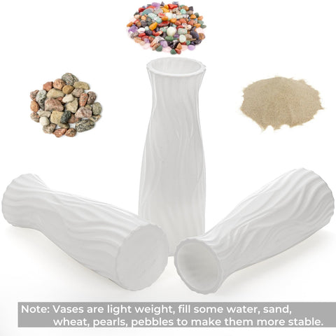 SOUJOY elegant white bud vases enhance minimalist home decor.