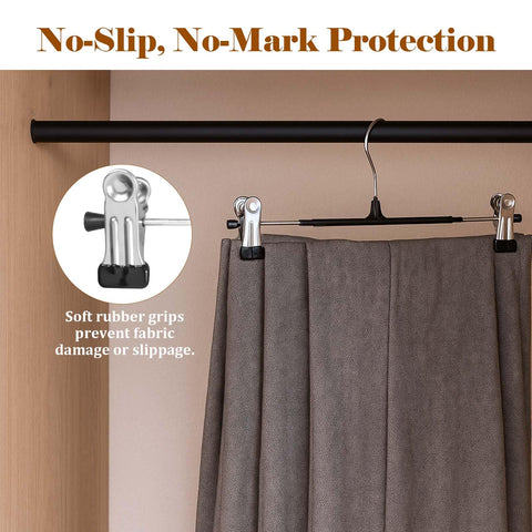 SOULNAMAN adjustable clips fit various widths for skirts, pants, and socks.