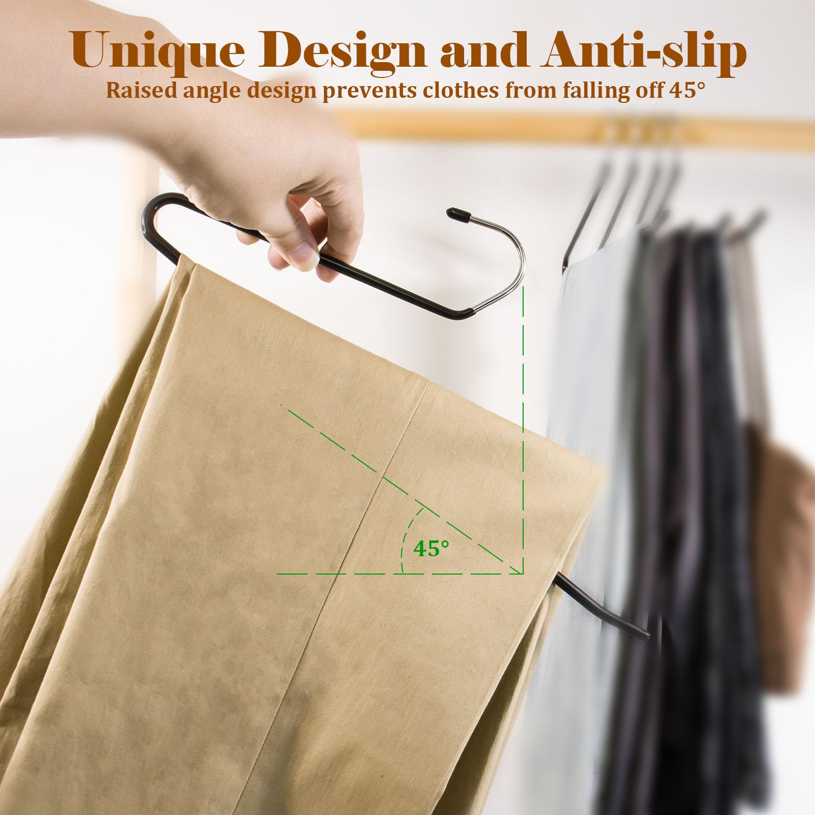 SOULNAMAN metal hangers highlight space-saving slim design