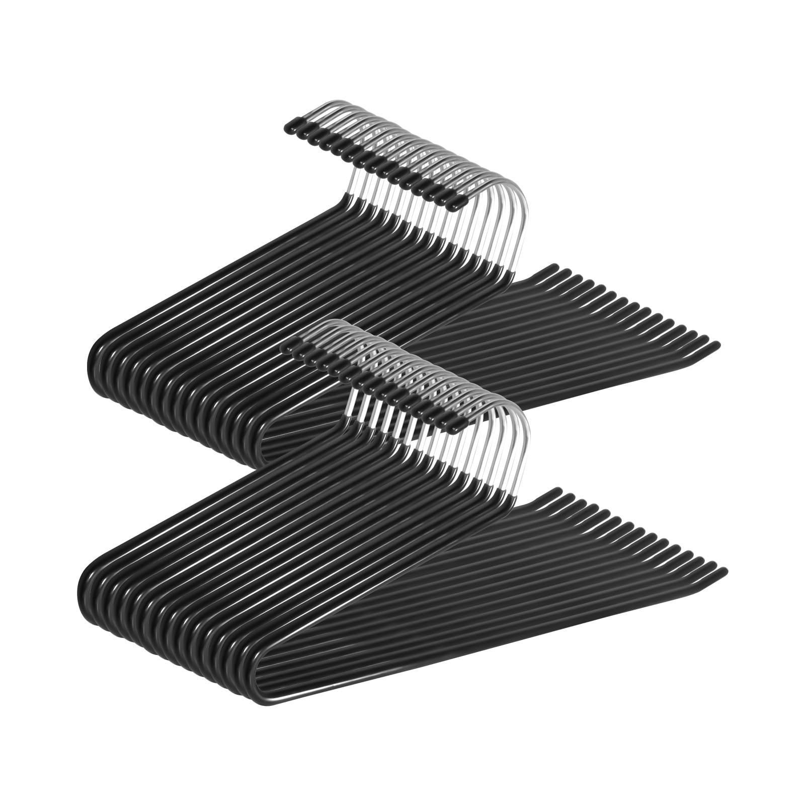 SOULNAMAN open-end pants hangers for easy sliding of trousers