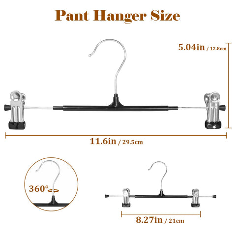 SOULNAMAN versatile hangers organize pants, skirts, socks, and more.