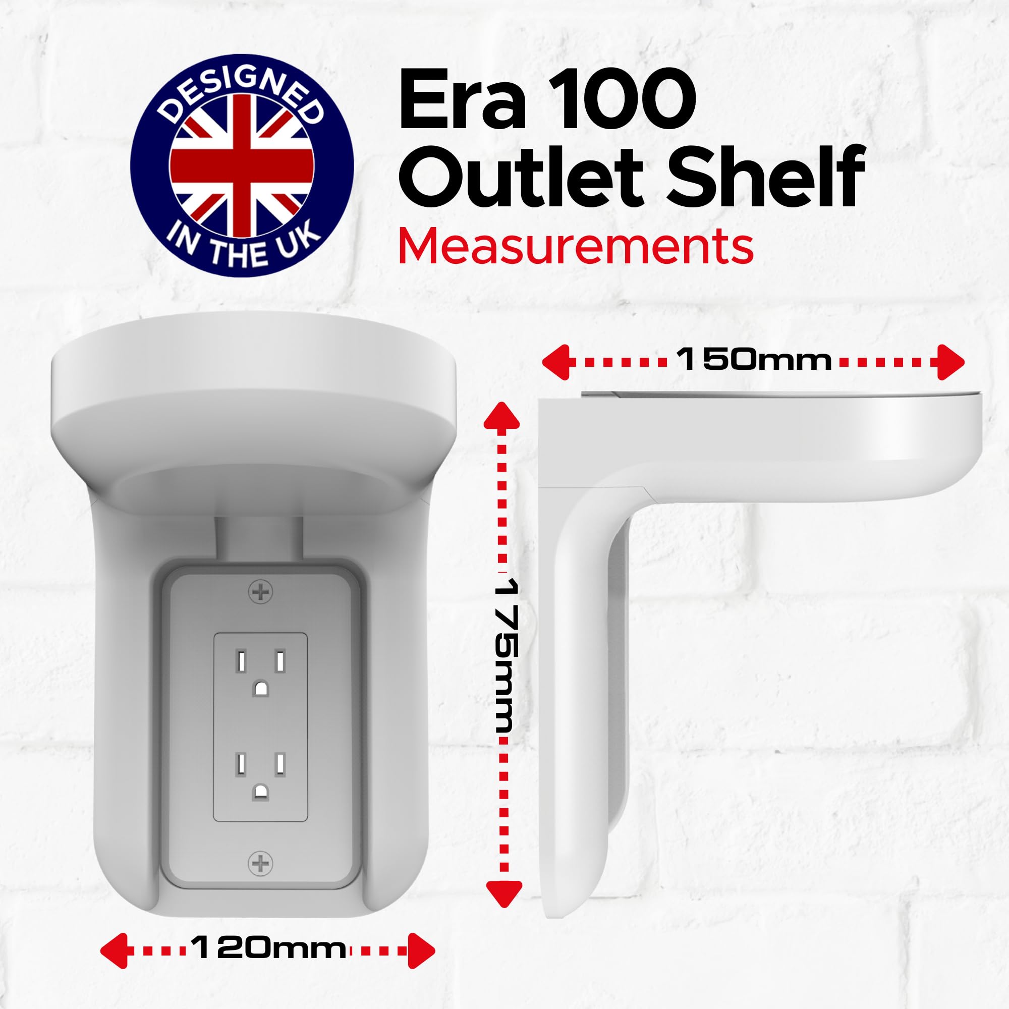 Sound Bass ERA 100 mount uses high-impact plastic for durable support.