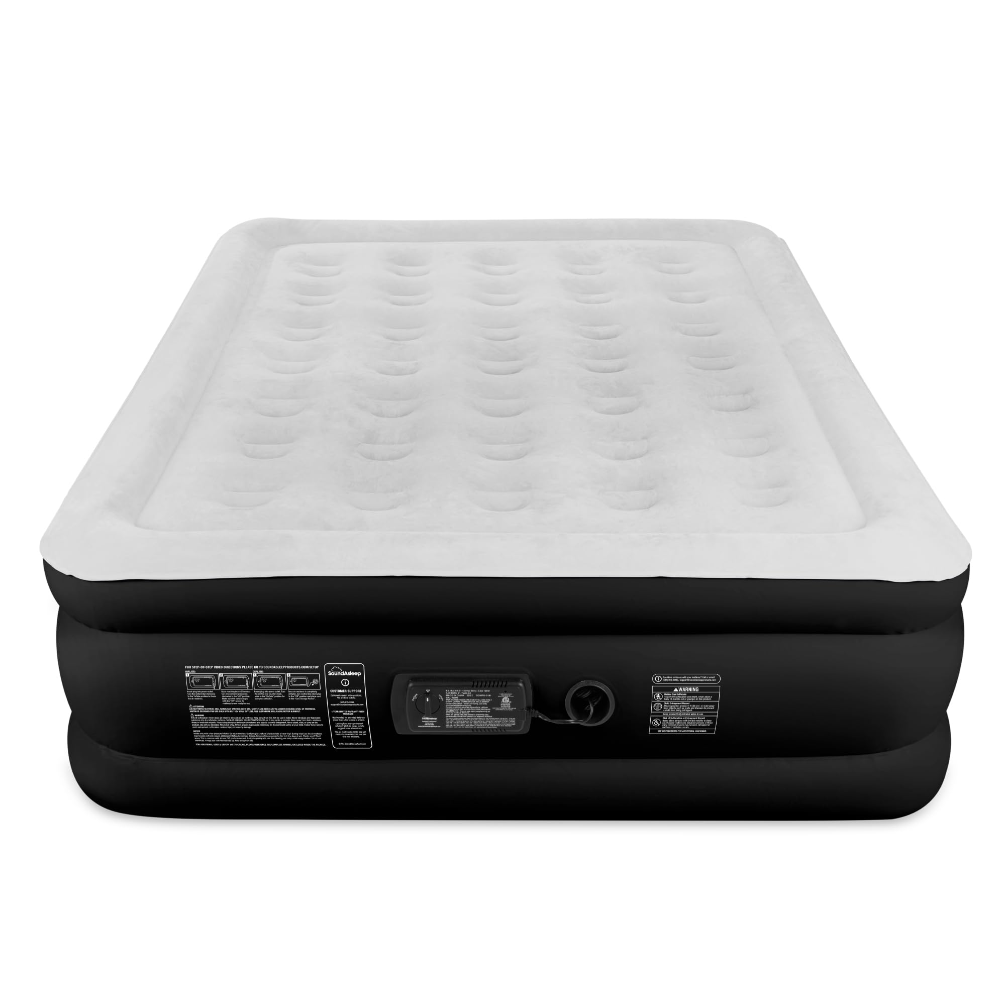 SoundAsleep Dream Series built-in pump showcase quick inflation for home or campsite use.