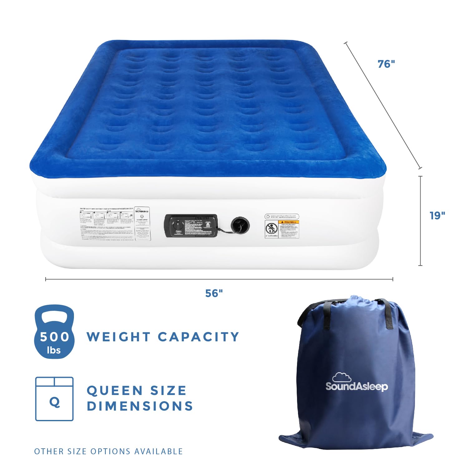 SoundAsleep Dream Series dual-chamber-design balances comfort for couples.