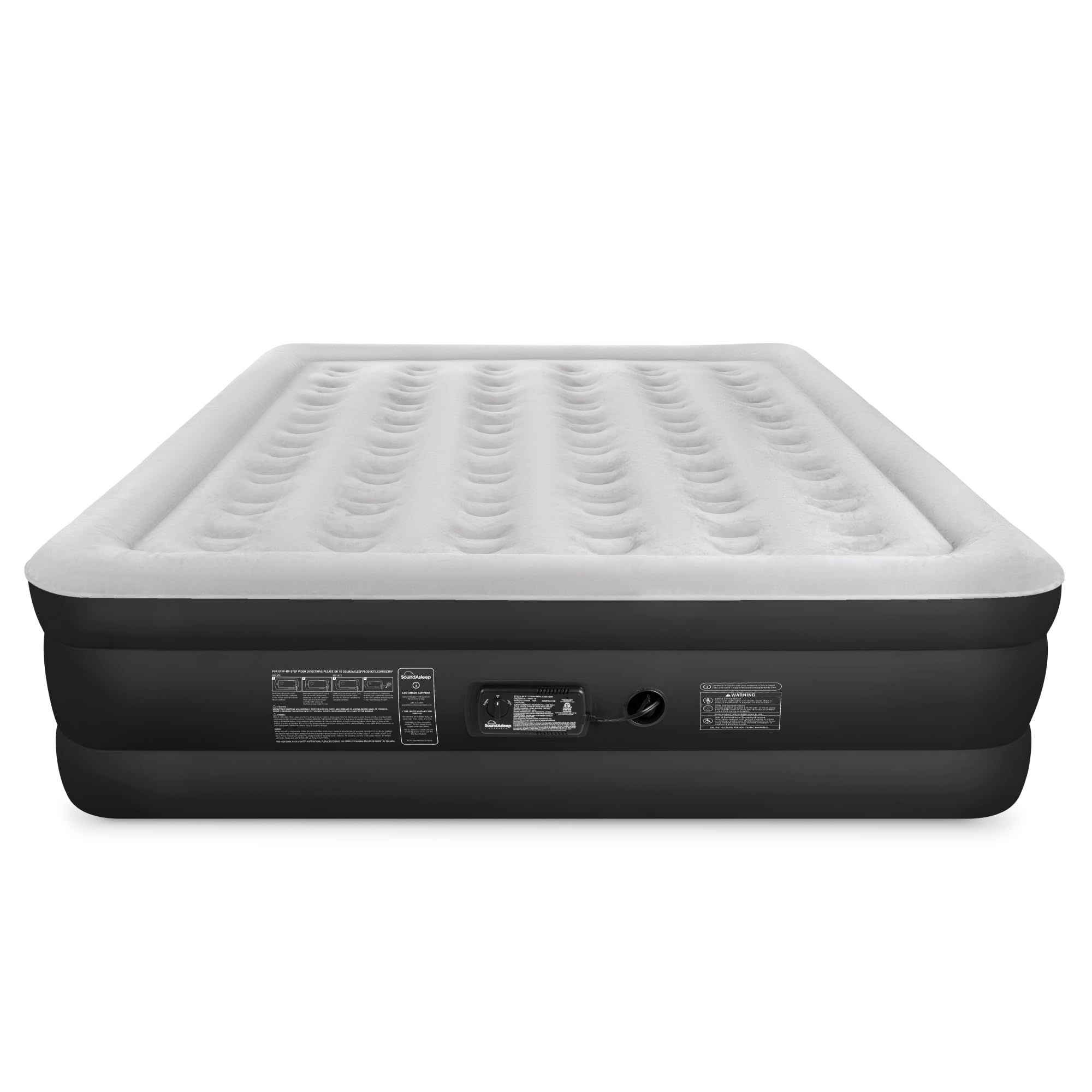 SoundAsleep Dream Series built-in pump enables quick home or camp inflation
