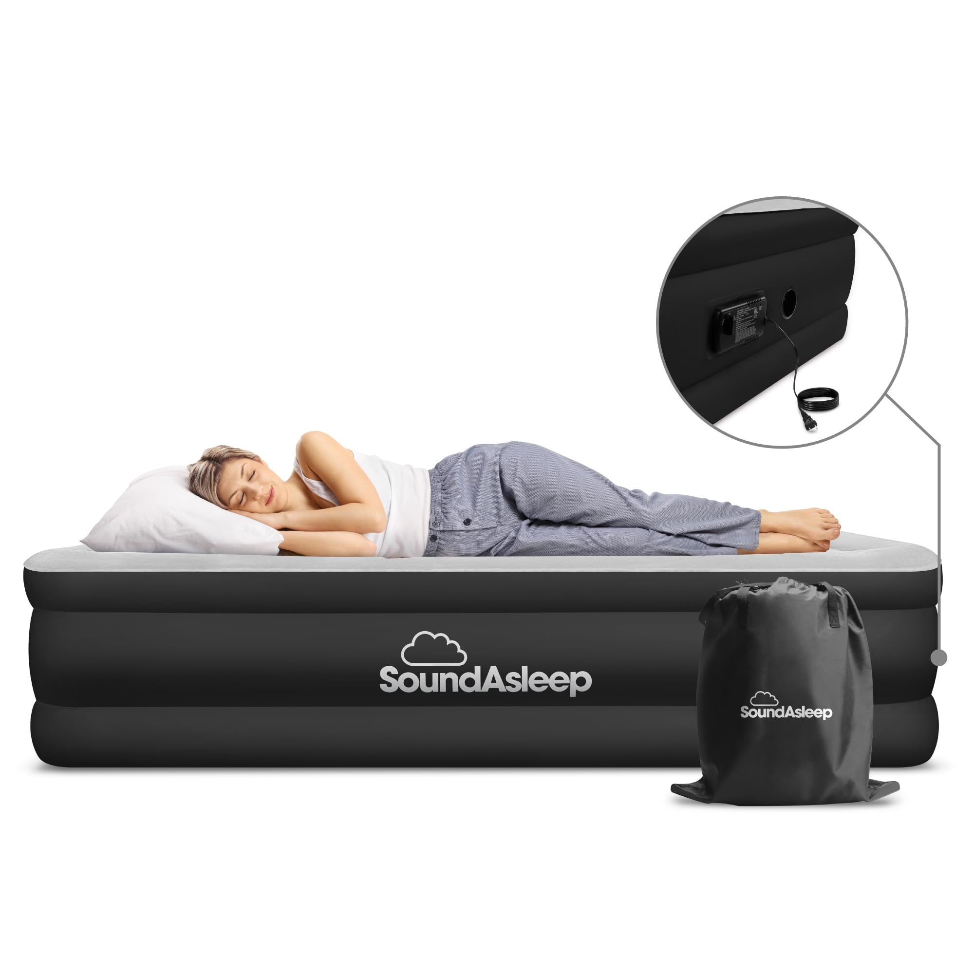 SoundAsleep Dream Series puncture-resistant Eco-Friendly PVC ensures durability.