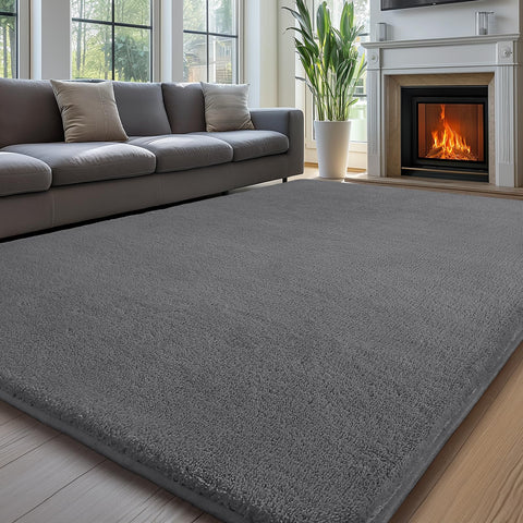 Sour Lemon 8x10 area rug in living room with soft texture and comfort