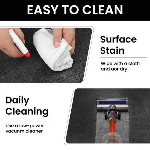 Sour Lemon machine-washable rug for easy cleaning