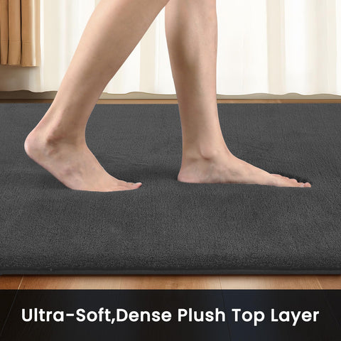 Sour Lemon fluffy surface rug ideal for cozy bedroom relaxation
