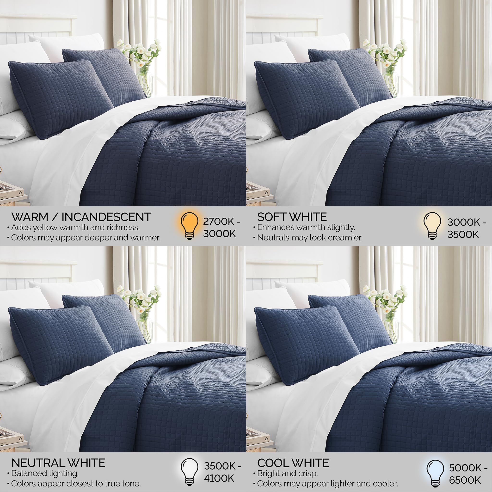 Southshore bedroom makeover visual shows a fresh, cohesive bed setup