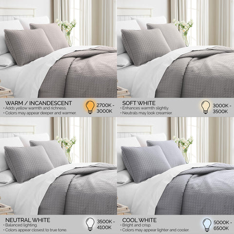Southshore steel grey bedroom decor enhances a calm modern vibe