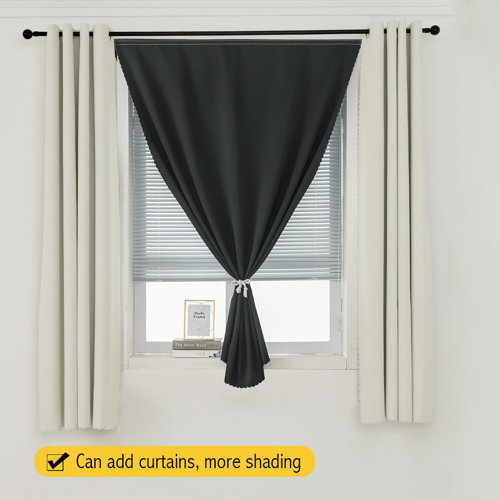 Sovtfides home office curtain reduces glare while preserving a sleek aesthetic