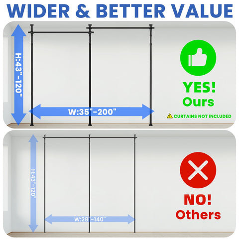 Sovtfides rubber feet protect floors and ceilings during use.
