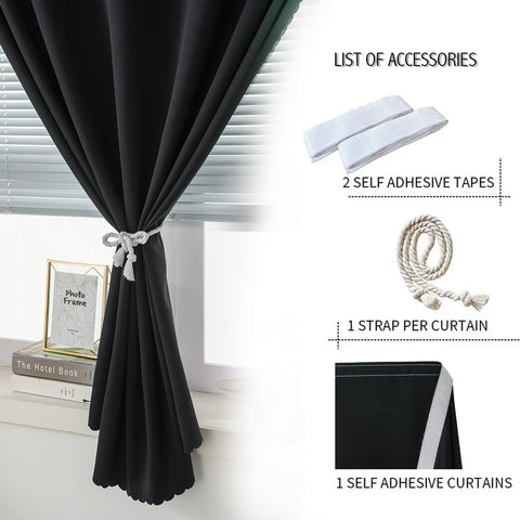 Sovtfides stick-on curtain enhances bedroom privacy and blocks daylight for better rest