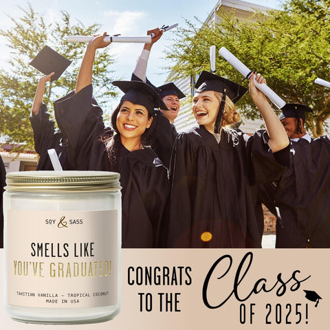 Candle with a 50 hour burn time from Soy and Sass