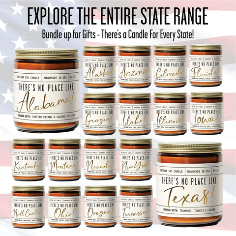 Eco-friendly soy wax ensures clean burn and minimal soot for Florida vibes.