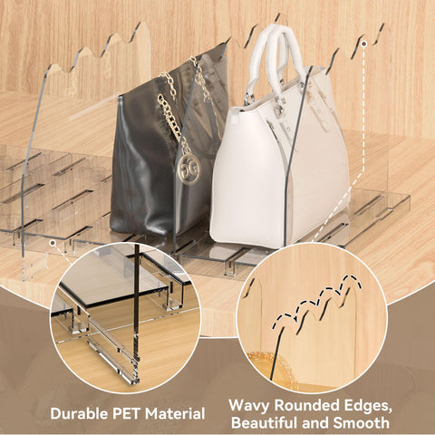 SOYO two-sets dividers connect for customizable shelf spacing.