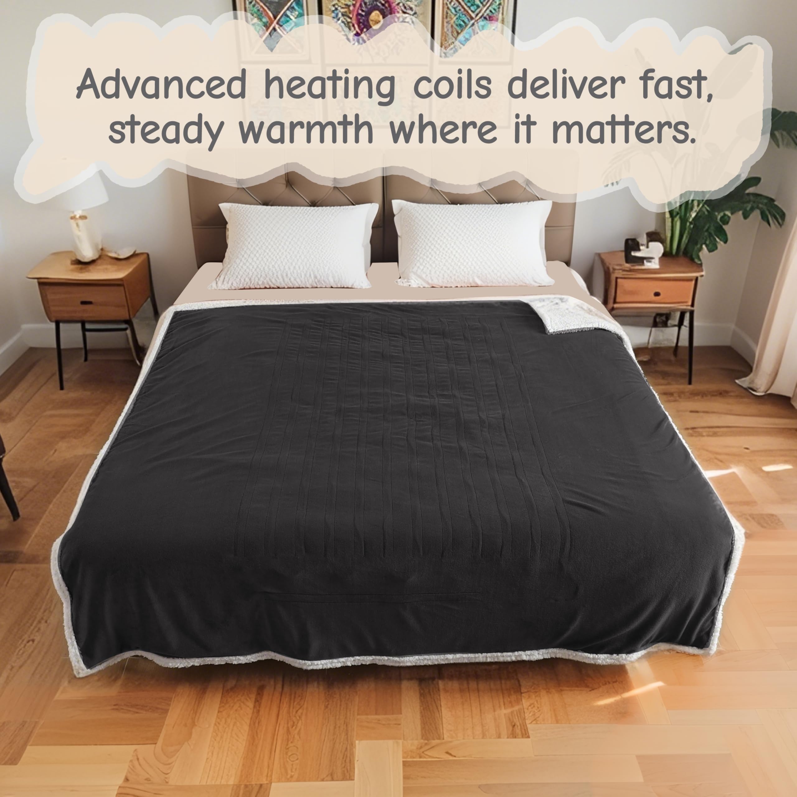 Soypipo electric blanket care after use air-dry instruction