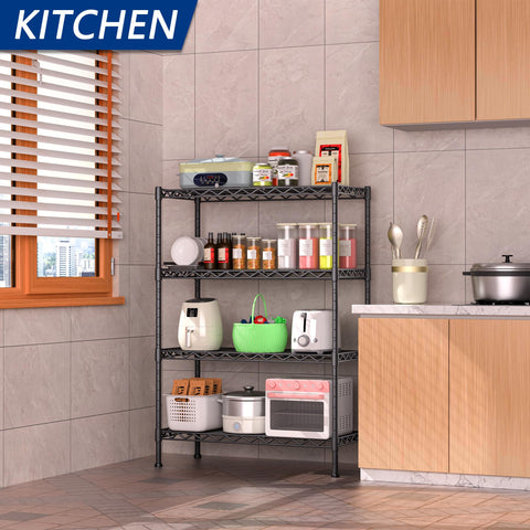 Soywey metal wire shelves with waterproof coating resist rust and moisture.