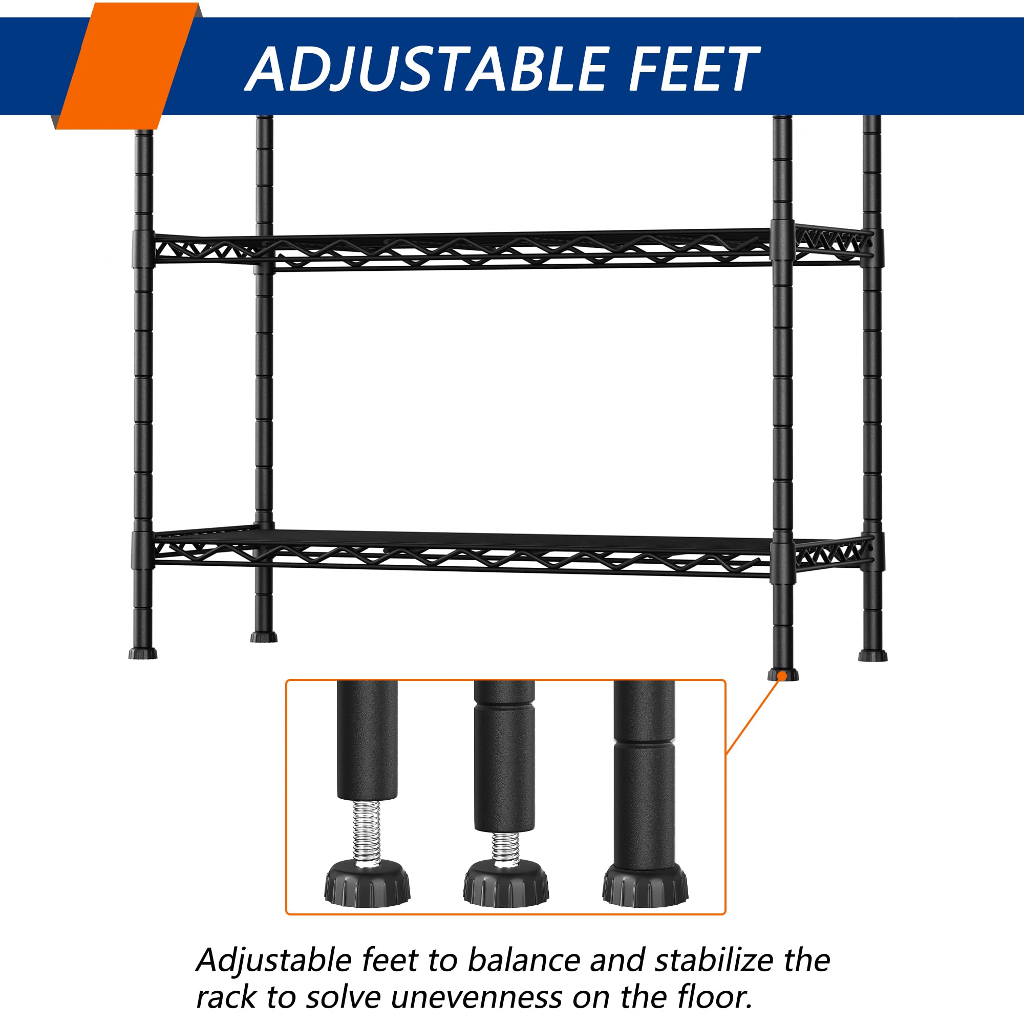 Soywey spacious shelves hold multiple items, boosting storage capacity.