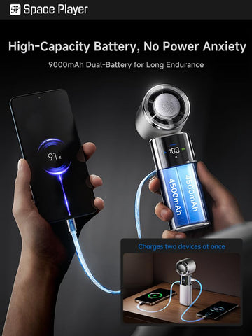 SP Space Player retractable Type-C cable keeps charging tidy