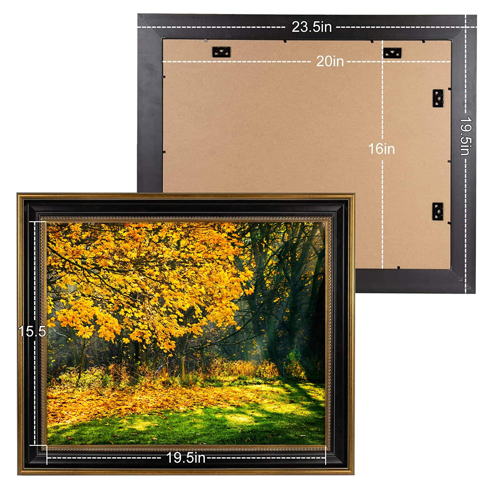 Space Art Deco 16x20 frame wall-hanging vertical orientation for versatile wall art.