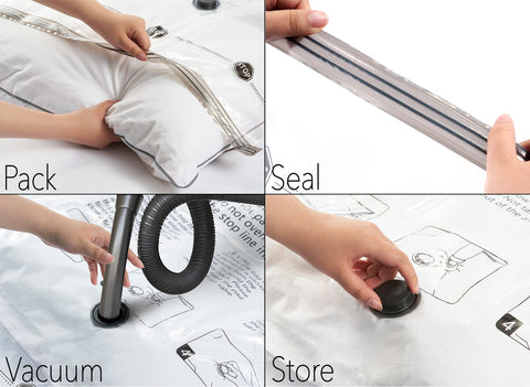 SpaceAid 14-pack supports organized home and travel storage.