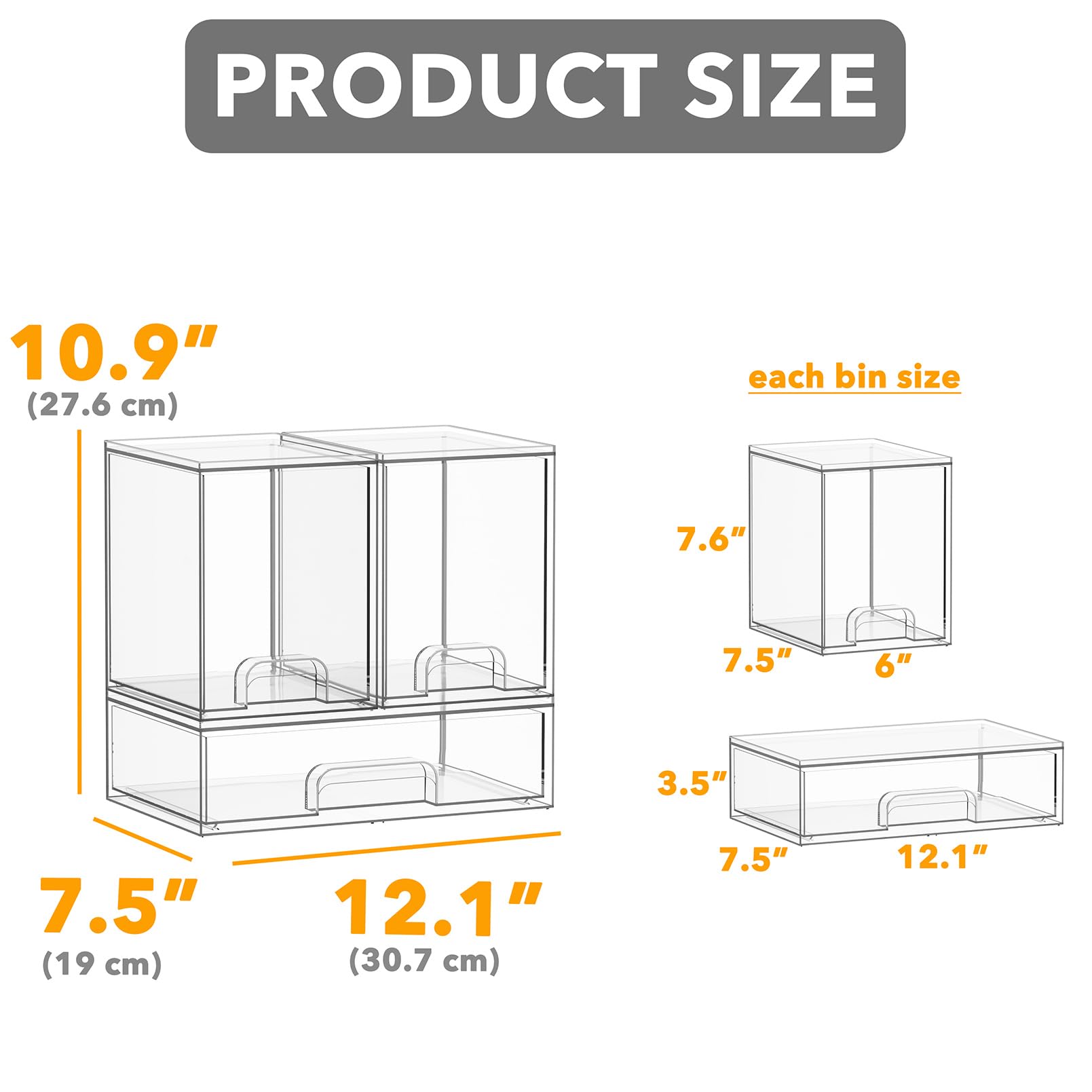 SpaceAid bottle storage organizer with multiple drawers for easy access.