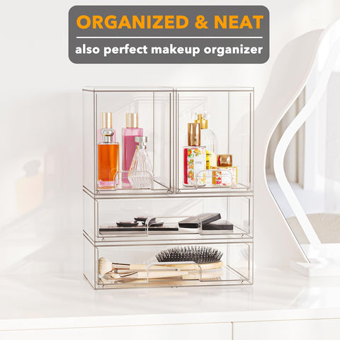 SpaceAid organizer showcases modern acrylic design complementing any room.
