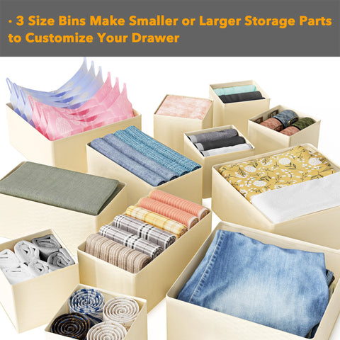 SpaceAid fold-flat beige organizer stores compactly when not in use