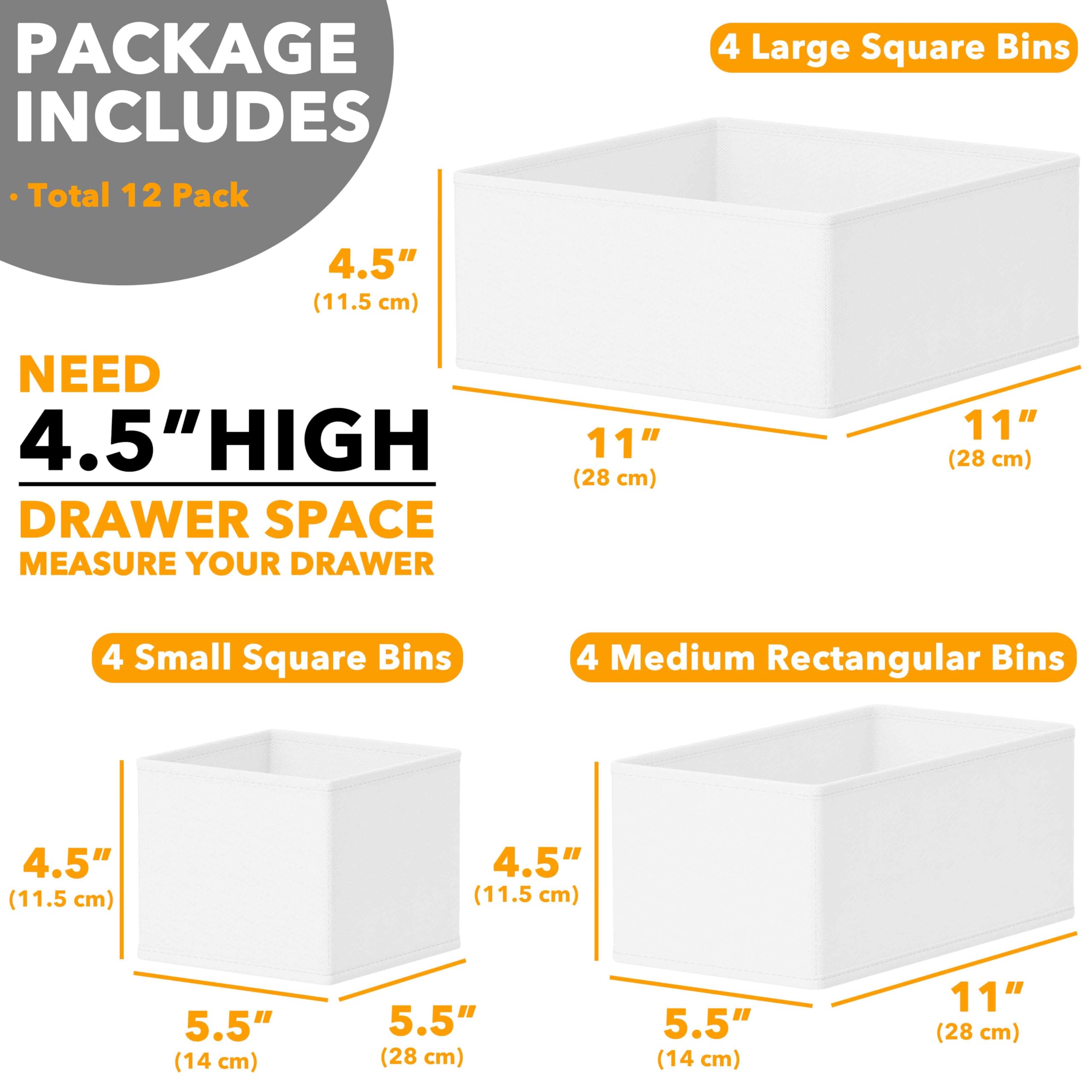 SpaceAid closet drawer organizers help keep nursery essentials within reach.