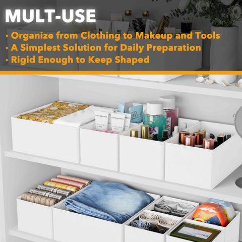 SpaceAid easy setup bin demonstrates quick, tool-free organization.