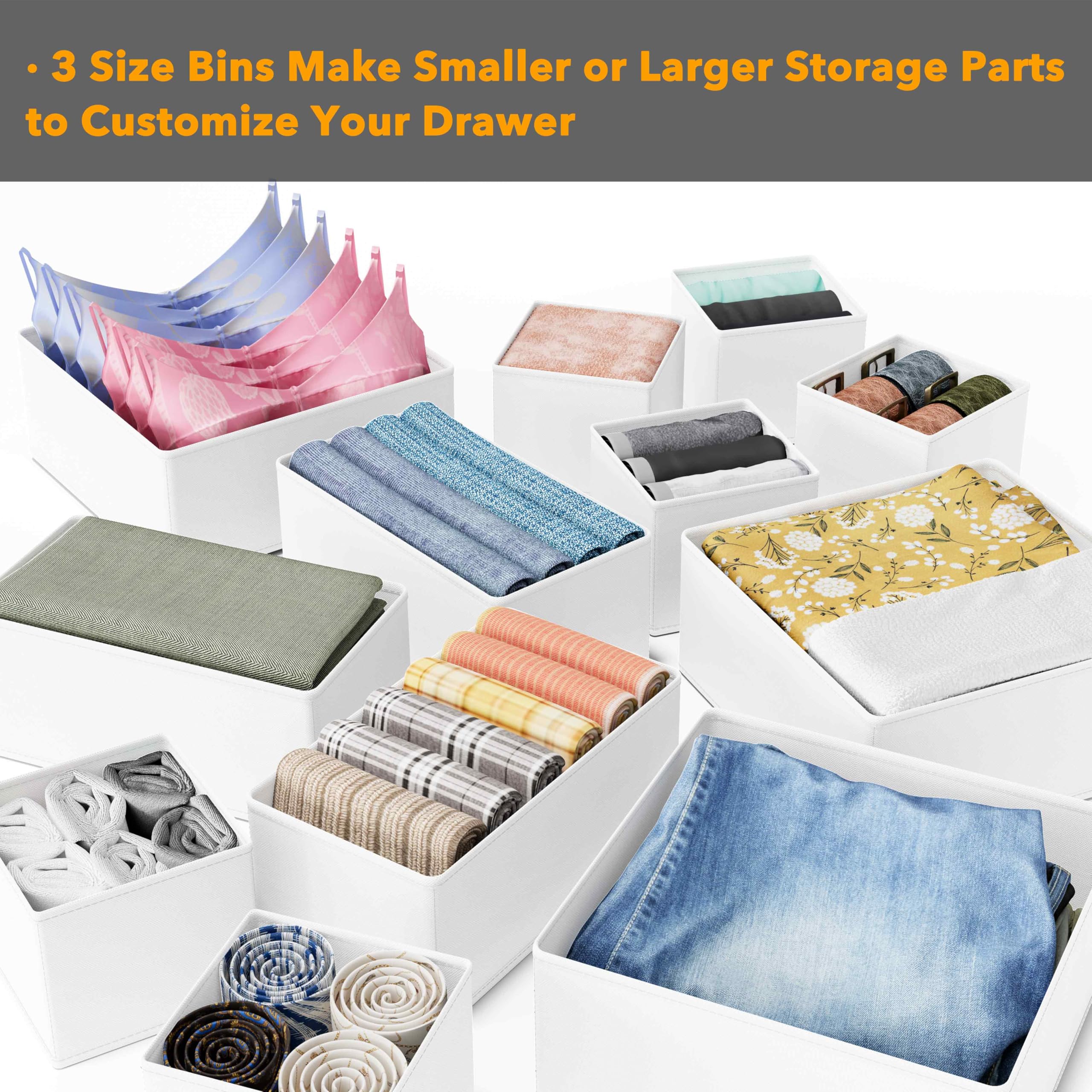 SpaceAid sturdy nonwoven fabric bin provides breathable structure.