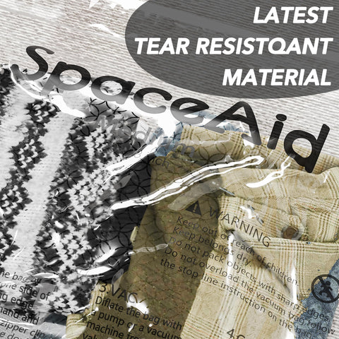 SpaceAid electric air pump speeds up vacuum sealing.