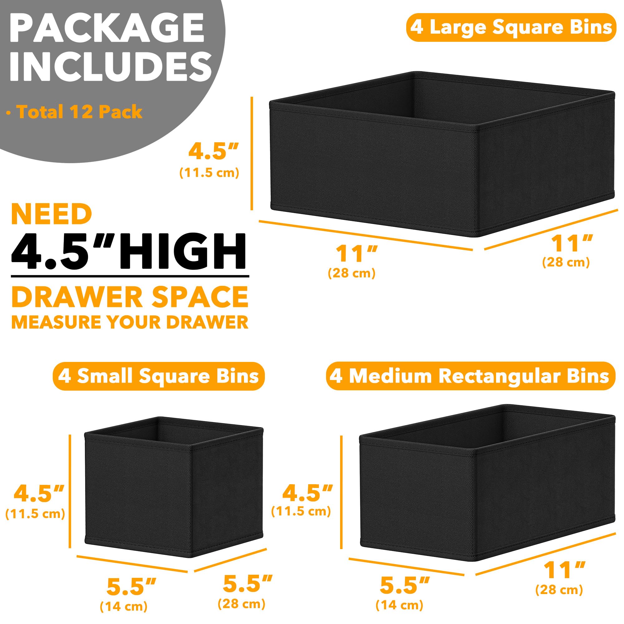 SpaceAid fold-flat design stores bins when not in use.