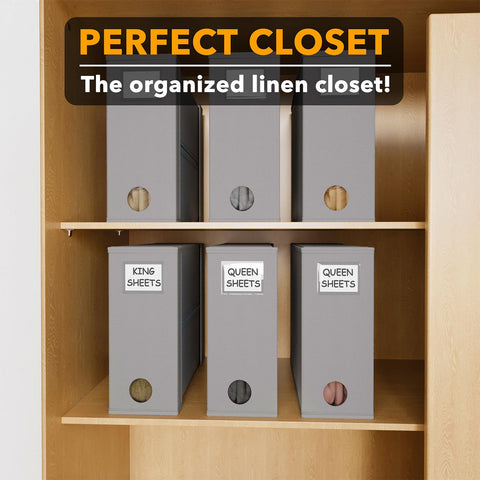 SpaceAid compact design accommodates queen or king sheet sets with space to spare