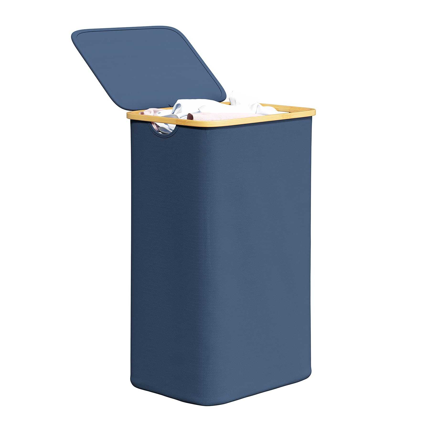 SpaceAid 110L laundry hamper with lid for clutter-free bedroom storage