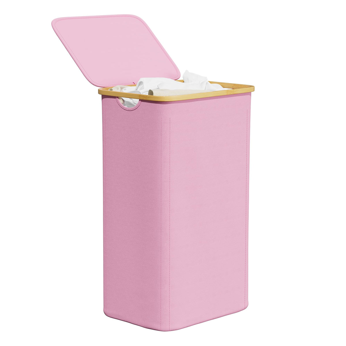SpaceAid laundry hamper with lid keeps odors contained in bedroom